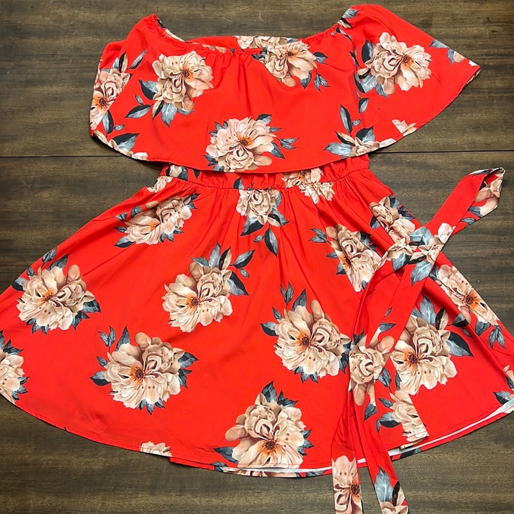 Adorable off-the-shoulder dress